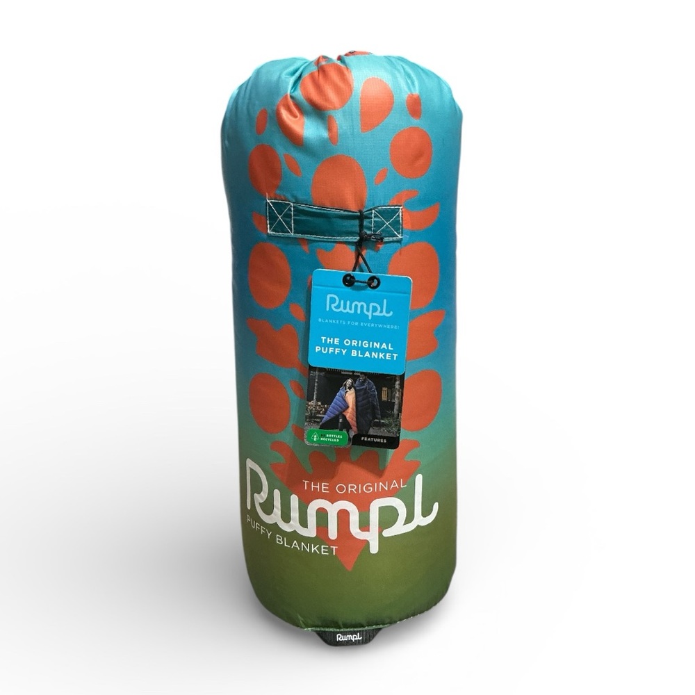 FP MOVEMENT X RUMPL Original Puffy Blanket Blue/Green Ombré  52” x 75” $179 NWT - Picture 2 of 9